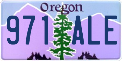OR license plate 971ALE