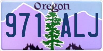 OR license plate 971ALJ