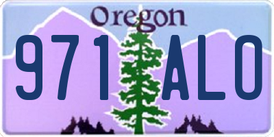 OR license plate 971ALO