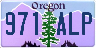 OR license plate 971ALP