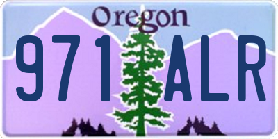 OR license plate 971ALR