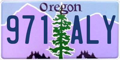 OR license plate 971ALY