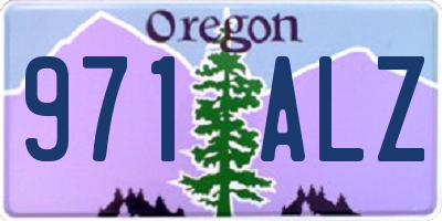 OR license plate 971ALZ