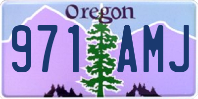 OR license plate 971AMJ