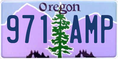OR license plate 971AMP