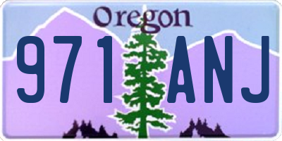 OR license plate 971ANJ