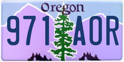 OR license plate 971AOR