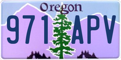 OR license plate 971APV