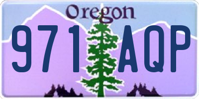 OR license plate 971AQP