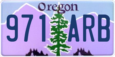 OR license plate 971ARB