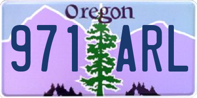 OR license plate 971ARL
