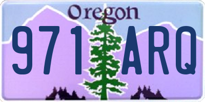 OR license plate 971ARQ