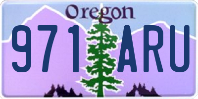 OR license plate 971ARU