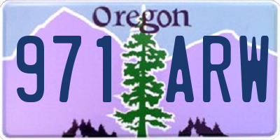 OR license plate 971ARW