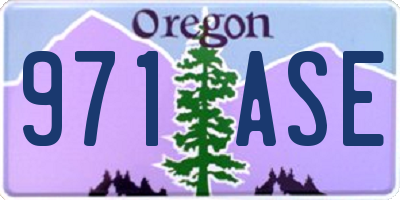 OR license plate 971ASE