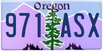 OR license plate 971ASX