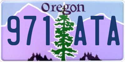 OR license plate 971ATA