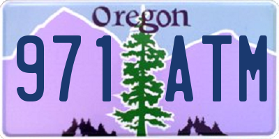 OR license plate 971ATM