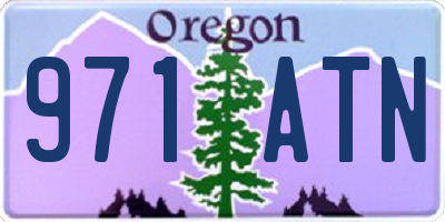 OR license plate 971ATN