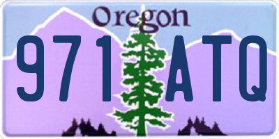 OR license plate 971ATQ