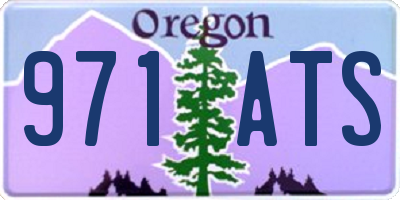 OR license plate 971ATS