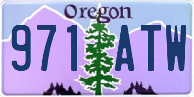 OR license plate 971ATW