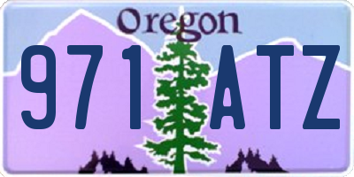OR license plate 971ATZ