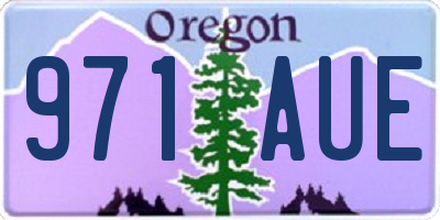 OR license plate 971AUE