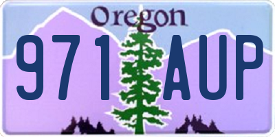 OR license plate 971AUP