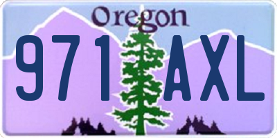 OR license plate 971AXL