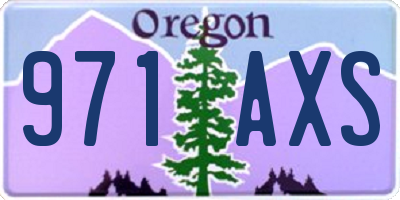 OR license plate 971AXS