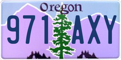 OR license plate 971AXY