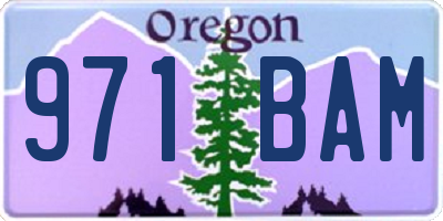 OR license plate 971BAM