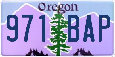 OR license plate 971BAP