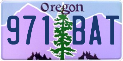OR license plate 971BAT