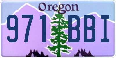 OR license plate 971BBI