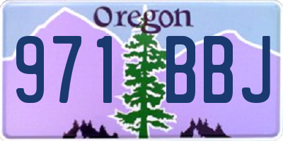 OR license plate 971BBJ