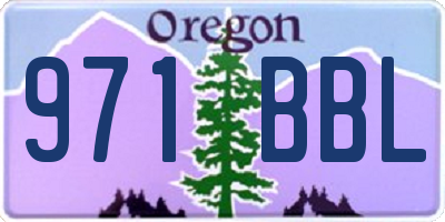 OR license plate 971BBL