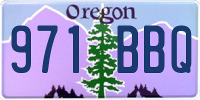 OR license plate 971BBQ