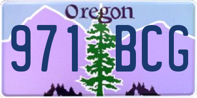 OR license plate 971BCG