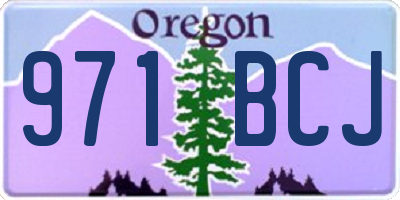 OR license plate 971BCJ