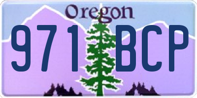 OR license plate 971BCP