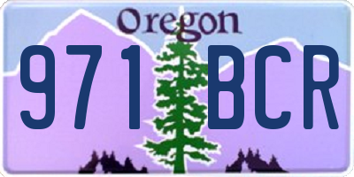 OR license plate 971BCR
