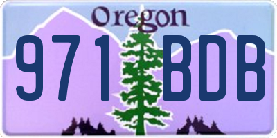 OR license plate 971BDB