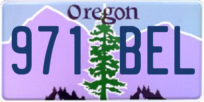 OR license plate 971BEL