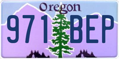 OR license plate 971BEP