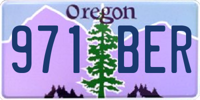 OR license plate 971BER