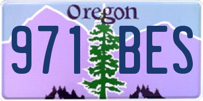 OR license plate 971BES