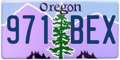 OR license plate 971BEX