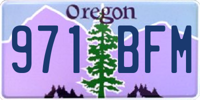 OR license plate 971BFM